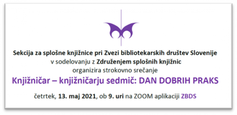 Dan dobrih praks Knjižničar knjižničarju sedmič - najavna slika