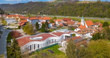 Panoramska fotografija Knjižnice Krško